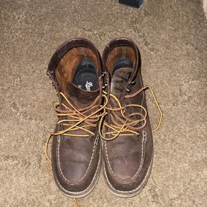 Women’s Danner steel toe boots.